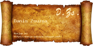 Danis Zsuzsa névjegykártya