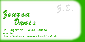 zsuzsa danis business card